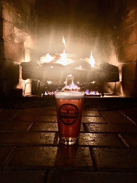 Mad Paddle Blood Orange being enjoyed by the fire tonight by Tom and Chandra!