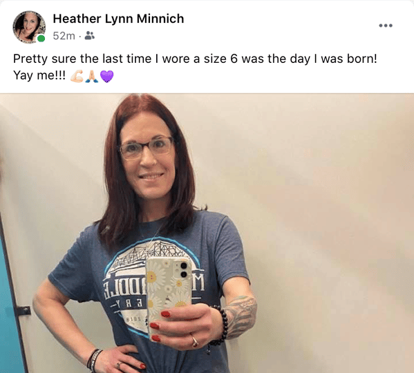 Congrats Heather Lynn Minnich on your success! We love seeing you in your Mad Pa