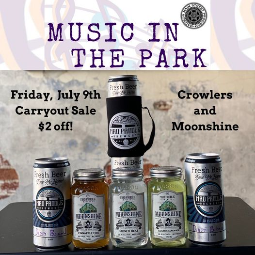 Mad Paddle Brewstillery will not have music this Friday night.  We encourage all