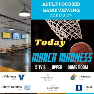 NCAA games on at Mad Paddle tonight!